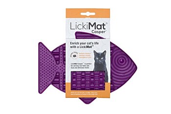 LickiMat Casper Cat Bowl Purple