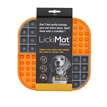 LickiMat Slomo Combo Slow Feeder Orange
