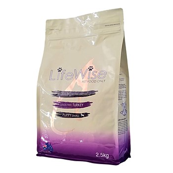 LifeWise Grain Free Turkey Puppy Starter Small Breed 2.5kg