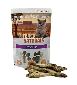 Loving Pets Outback Naturals Little Fish Cat Treats 80g