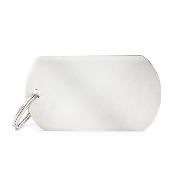 My Family Basic Military Large Chrome Pet Tag