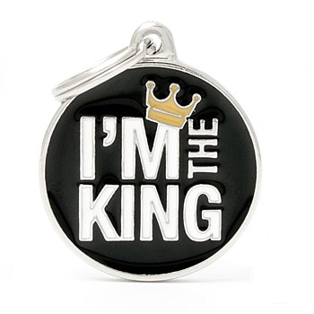 My Family Charm I'm The King Pet Tag