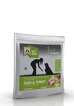 Meals for Mutts Grain &amp; Gluten Free Duck &amp; Turkey 2.5kg Dry Dog Food