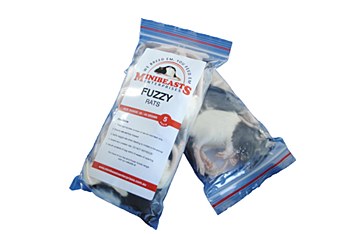 Minibeasts Rats Fuzzy Frozen Reptile Food (5 Pack)