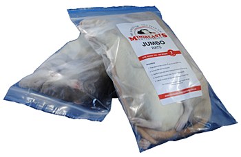 Minibeasts Rats Jumbo 300-400g Frozen Reptile Food (2 Pack)