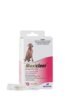 Moxiclear For Dogs Over 25kg (6 Pack)