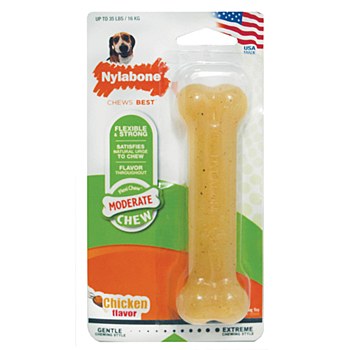 Nylabone Flexi Chew Chicken Flavour Wolf Chew Dog Toy