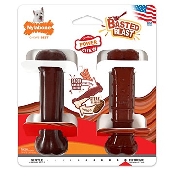 Nylabone Power Basted Chew Dog Toy (2 Pack)
