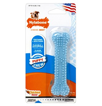 Nylabone Puppy Chew Chicken Flavour Petite Chew Dog Toy