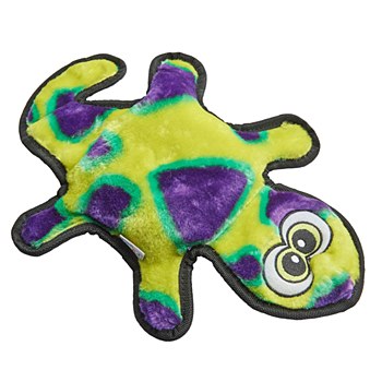 Outward Hound Invincible Gecko Green &amp; Purple with 2 squeakers Dog Toy