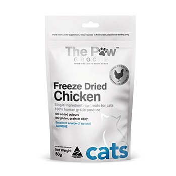 The Paw Grocer Freeze Dried Chicken Cat Treats 50g