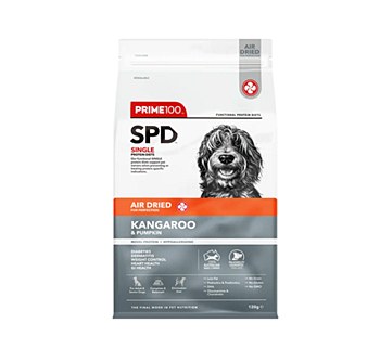 Prime100 Single Protein Diet Air Dried Kangaroo &amp; Pumpkin Dry Dog Food 120g