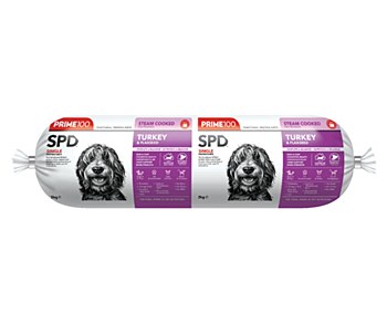 Prime100 Cooked Roll with Turkey &amp; Flaxseed 2kg Wet Dog Food