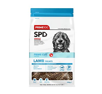 Prime100 Single Protein Diet Prime Cut Lamb Dog Treats 100g