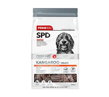 Prime100 Single Protein Diet Prime100 Cut Kangaroo Dog Treats 100g