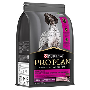 Pro Plan Adult Medium &amp; Large Breeds Sensitive Skin &amp; Stomach 3kg Dry Dog Food