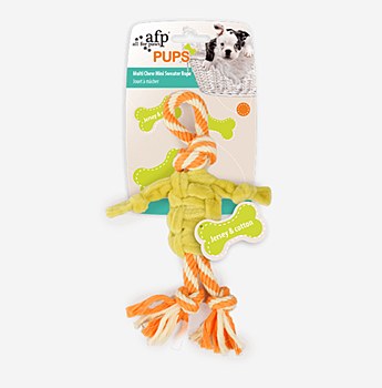 All For Paws Pups Multi Chew Mini Sweater Rope Dog Toy