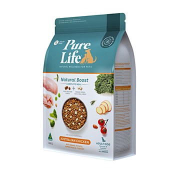Pure Life Natural Boost Australian Chicken Adult Dog Dry Food 1.8kg