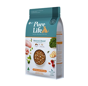 Pure Life Natural Boost Australian Chicken Adult Dog Dry Food 8kg