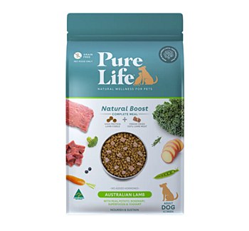Pure Life Natural Boost Australian Lamb Dry Dog Food 1.8kg