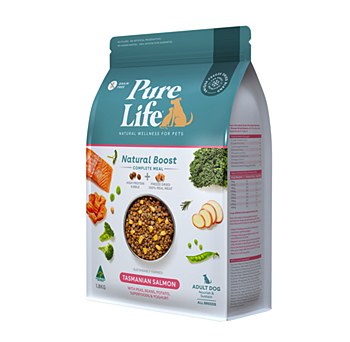 Pure Life Natural Boost Tasmanian Salmon Adult Dog Dry Food 1.8kg