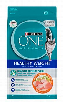 Purina One Healthy Weight with Chicken 1.4kg Dry Cat Food