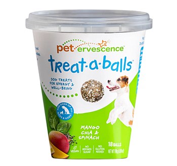 Petervescence Mango, Chia &amp; Spinach Dog Treats 198g