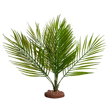 Reptile One Replica Plant Palor Palm Green with Ceramic Base Large