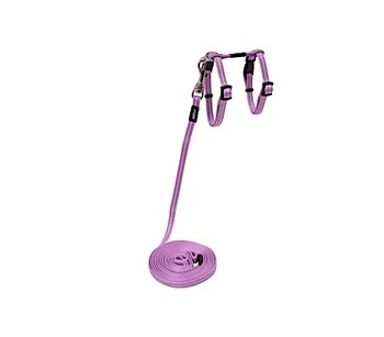 Rogz Control Cat Harness &amp; Lead Set AlleyCat Lilac Extra Small