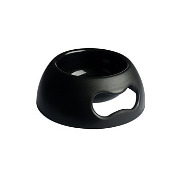 Rogz Pappy Black Medium Dog Bowl