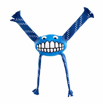 Rogz Flossy Grinz Oral Care Dog Toy Medium Blue