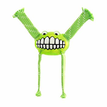 Rogz Flossy Grinz Oral Care Dog Toy Medium Lime