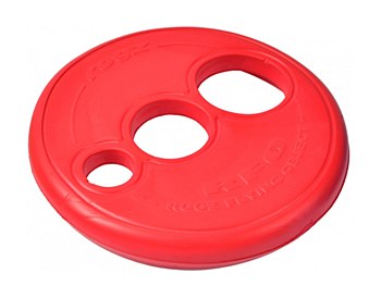 Rogz RFO Frisbee Disc Fetch Dog Toy Red