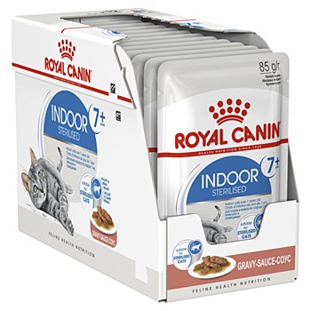 Royal Canin Indoor Sterilised Adult 7+ 12x85g Wet Cat Food