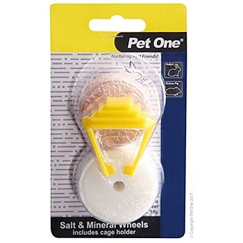 Pet One Salt &amp; Mineral Wheels 85g Small Pet Treat