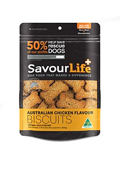 Savourlife Chicken Flavour Biscuits Dog Treats 500g