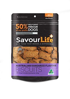 Savourlife Kangaroo Flavour Biscuits Dog Treats 500g