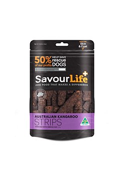 Savourlife Australian Kangaroo Strips Dog Treats 165g