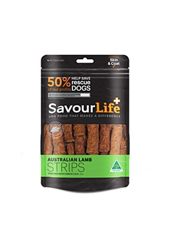 Savourlife Australian Lamb Strips Dog Treats 165g