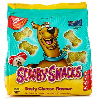 Scooby Snacks Tasty Cheese Flavour Dog Treats 400g - Mega Pet Warehouse