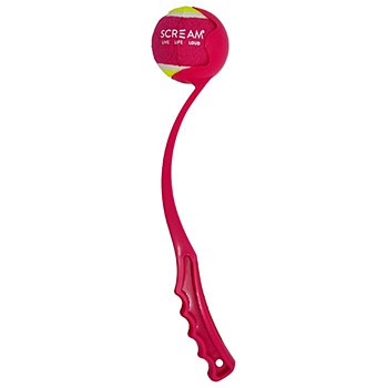 Scream Ball Launcher Loud Blue 38cm Dog Toy