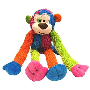 Scream Crew Monkey Multi Colour Plush Dog Toy 43cm