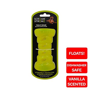 Scream Xtreme Treat Bone For Medium to Large Breeds Green