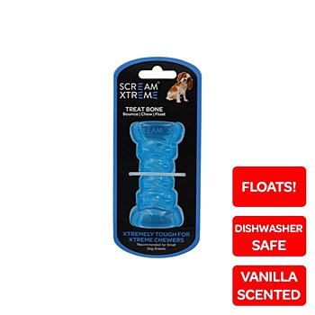 Scream Xtreme Treat Bone For Small Breeds Blue