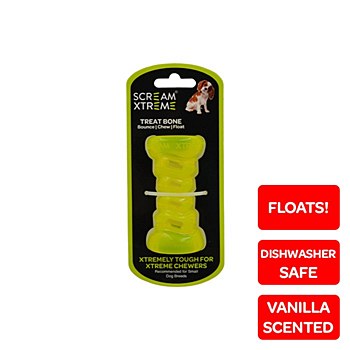 Scream Xtreme Treat Bone For Small Breeds Green