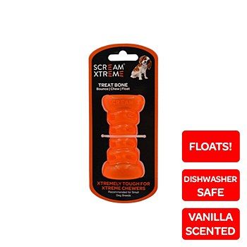 Scream Xtreme Treat Bone For Small Breeds Orange