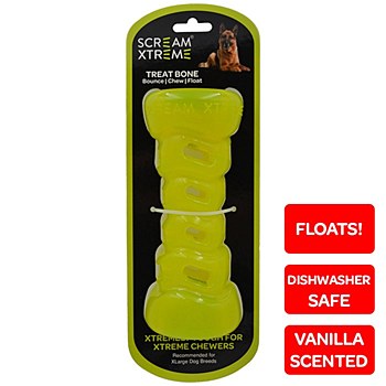 Scream Xtreme Treat Bone For Extra Large Breeds Green