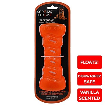 Scream Xtreme Treat Bone For Extra Large Breeds Orange