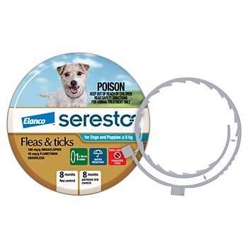 Seresto Flea Collar for Dogs and Puppies up to 8kg
