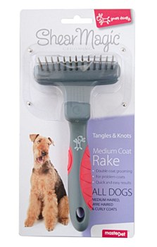 Shear Magic Dog Brush Medium Coat Rake